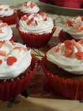 Muffins de chocolate decorados