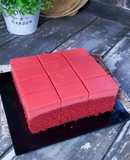 Kek red velvet moist bajet versi kukus