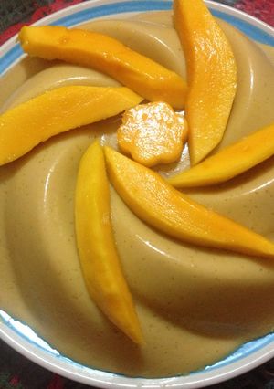 Una foto de Gelatina de mango