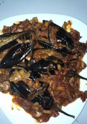 صورة لوصفة طاجين البذنجال والفطر 🍄