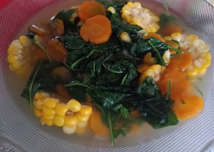 Cara Gampang Membuat Sayur bayam segar, Enak Banget