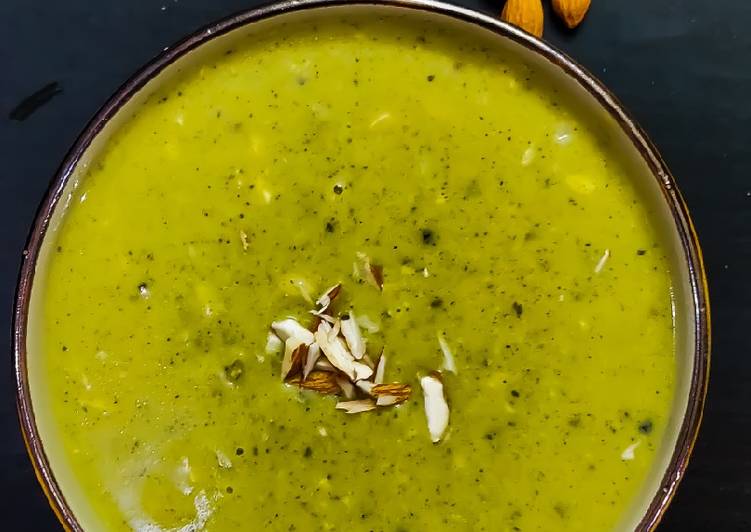 Simple Way to Make Speedy Almond Broccoli Soup 🥦