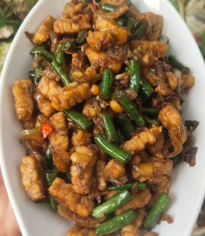 Foto resep Tumis Tempe Kacang Panjang