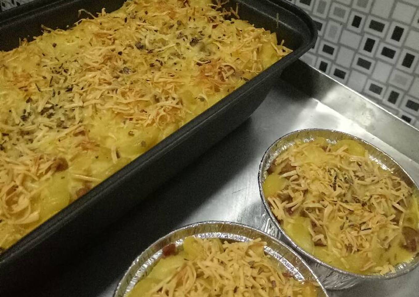 Macaroni schotel panggang (cheesy lovers)