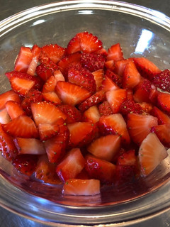 Una foto de Fresas maceradas!!!