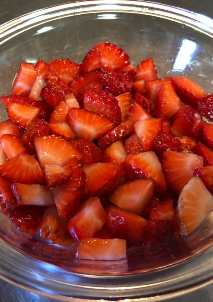 Una foto de Fresas maceradas!!!