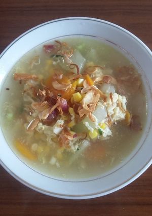 Foto resep Sop jagung campur sari