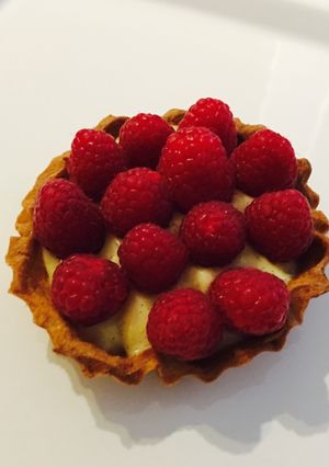 Une photo de Tartelettes framboise facile et rapide