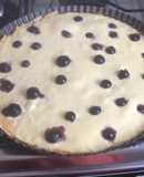 Kuchen de yogurt con arándanos
