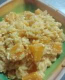 Arroz 🥘 cremoso con calabacín/anco 🧡😋
