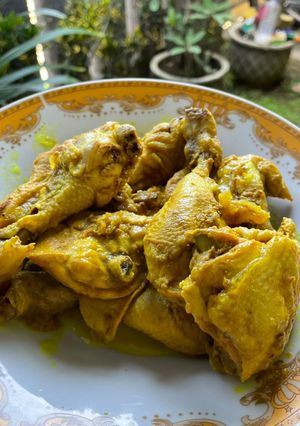 Foto resep Ayam ungkep bumbu kuning