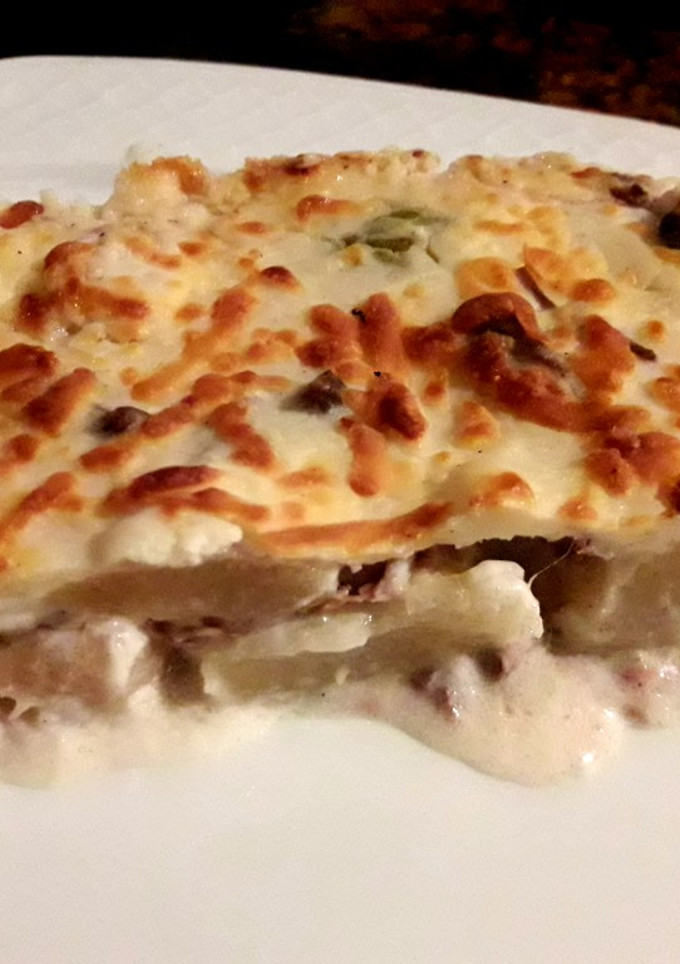 Una foto de Gratinado de verduras con carne