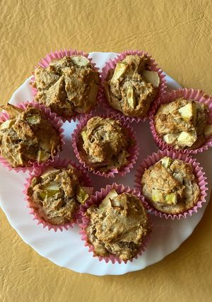 Una foto de Muffins de manzana saludables