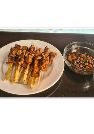 Foto resep Sate ayam gurih