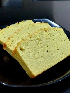 Foto resep Keto Coconut Pandan Cake Gluten & Sugar Free (w/ Pandan Juice)