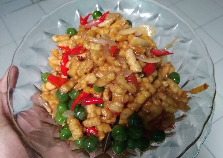 Cara mudah Menyiapkan Tumis tempe leunca Anti Gagal