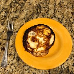 A picture of Grandma’s burnt eggs.
