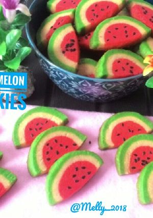Foto resep Watermelon Cookies no mixer