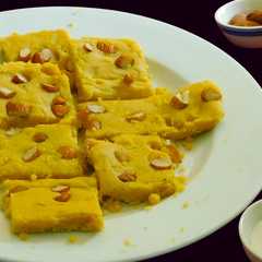 Burfi with almond flour and milk powder-レシピのメイン写真