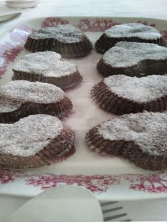 Una foto de Coulant de chocolate