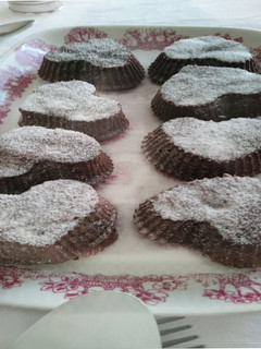 Una foto de Coulant de chocolate