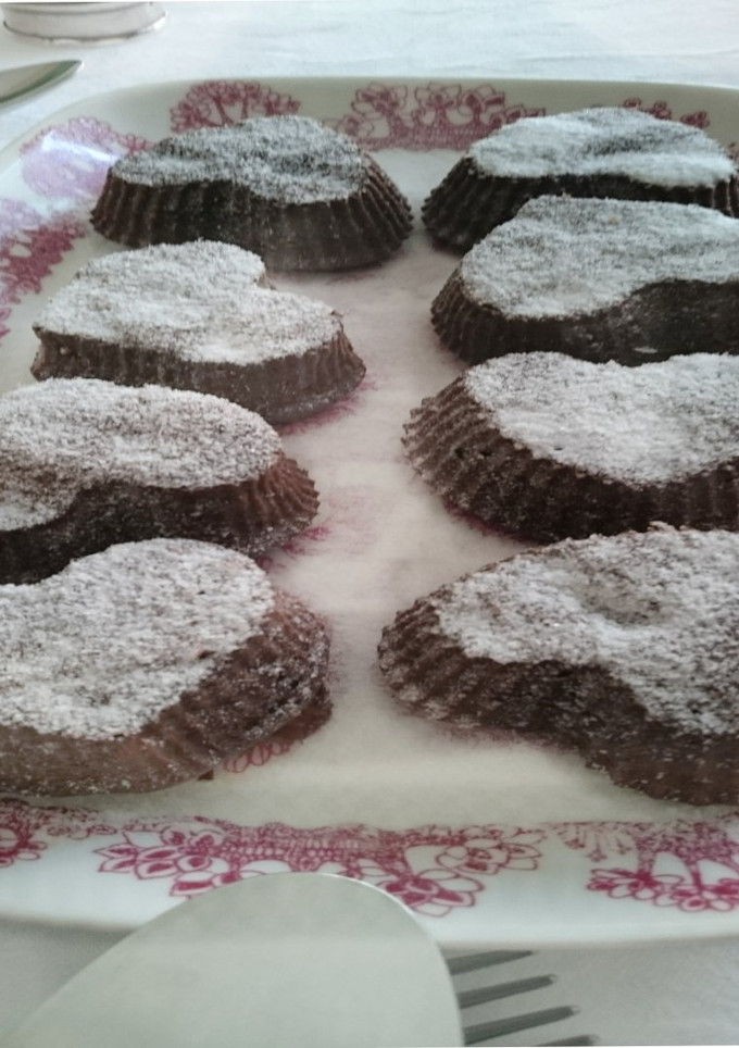 Una foto de Coulant de chocolate