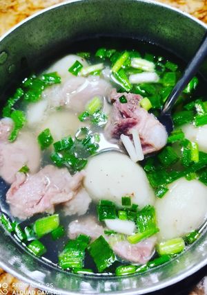 Hình của món Canh củ từ hầm sườn non.