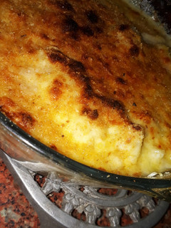 Una foto de Coliflor con bechamel gratinada