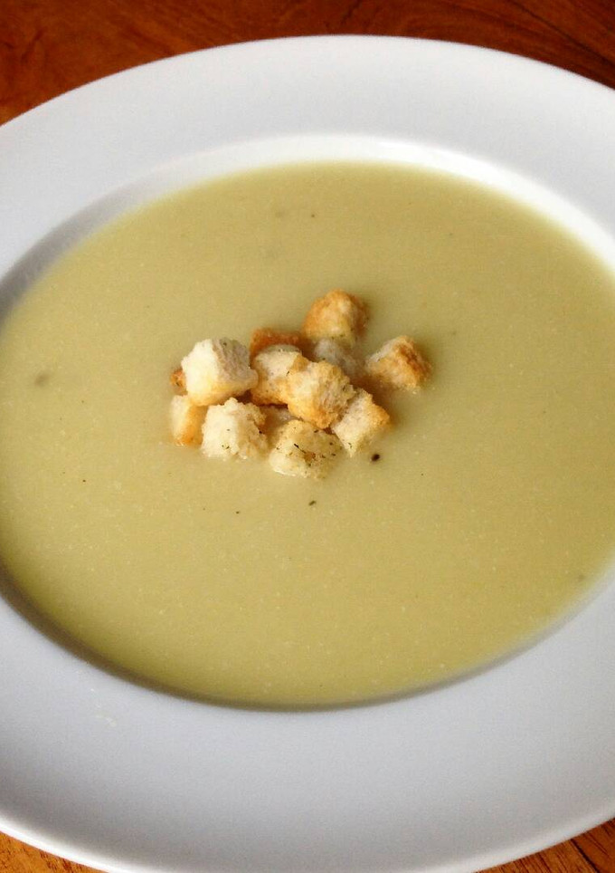 Una foto de Crema de puerro