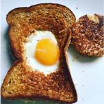 Simple Grilled Cheese and Fried Egg Sandwich