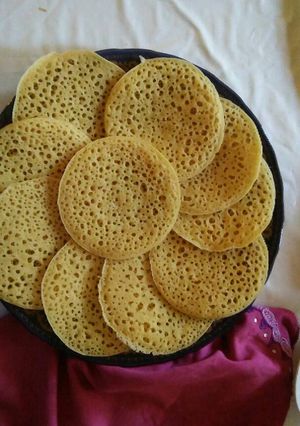 صورة لوصفة بغرير بالسميد