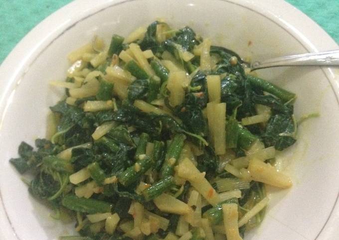 Resep Urap bayam kelapa bubuk, Lezat