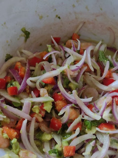 Una foto de Ceviche de camarón
