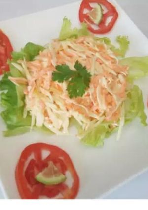 A picture of Coleslaw salad.