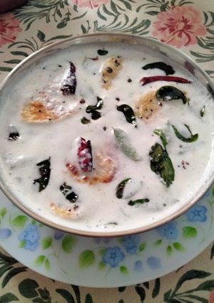A picture of Lentil pancakes in beaten curd(weight loss recipe).