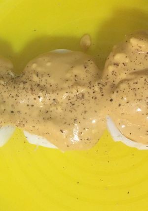 A picture of Deviled Eggs!.
