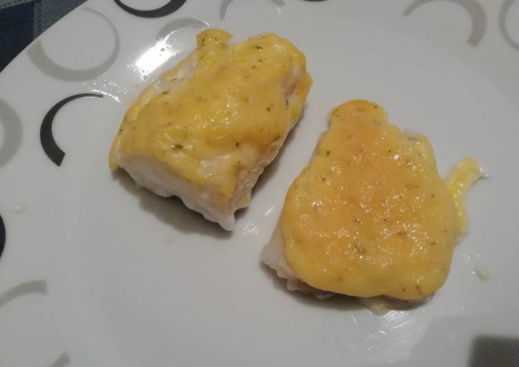 Bacalao gratinado con alioli