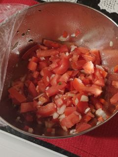 Foto de Salada de Tomate, Pimento e Cebola