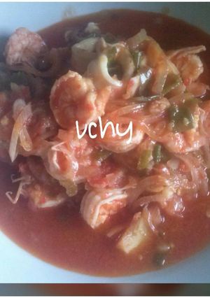 Foto resep Udang Cumi saus tiram