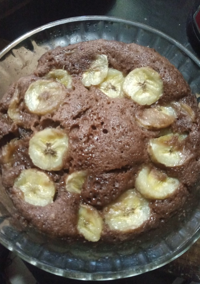 Una foto de Torta de banana y cocoa en mocroondas