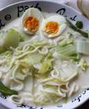 Coconut Soup with Sugar Snaps and Cabbage