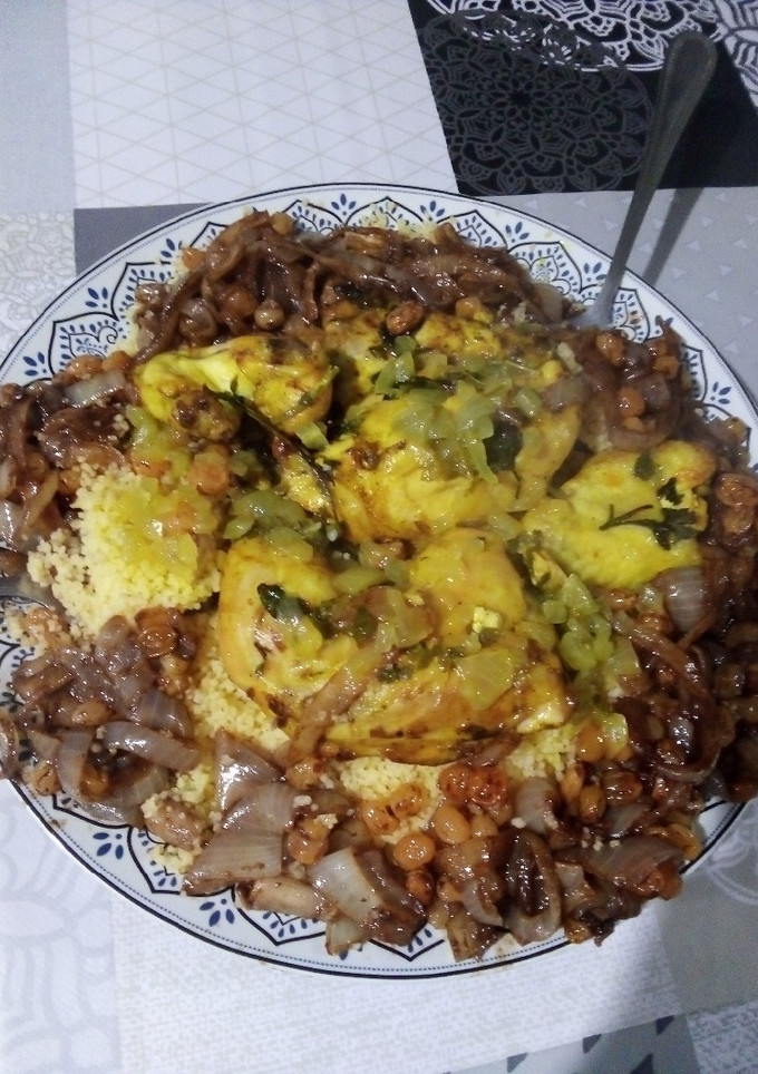 Una foto de Cous cous dulce