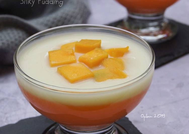 Resep masakan Silky Puding Mangga | Resep Bumbu Silky Puding Mangga Yang Paling Enak