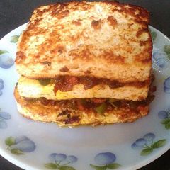A picture of Paneer tikka fill with mix veg.