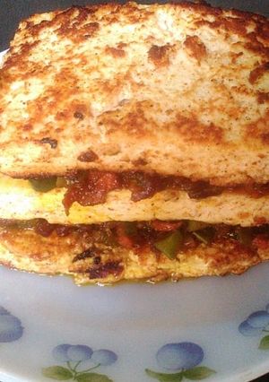 A picture of Paneer tikka fill with mix veg.