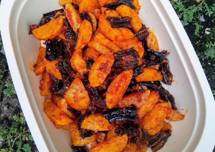 Resep Belut Kering Goreng Sambal Kentang Anti Gagal