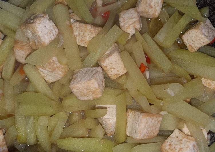 Resep Tumis labu siam dan tahu putih Anti Gagal