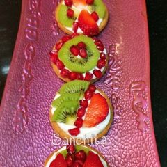 A picture of Mini Fruit Pizza Bites.