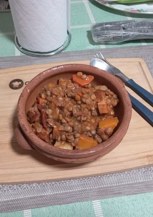 Una foto de Cazuela de Lentejas
