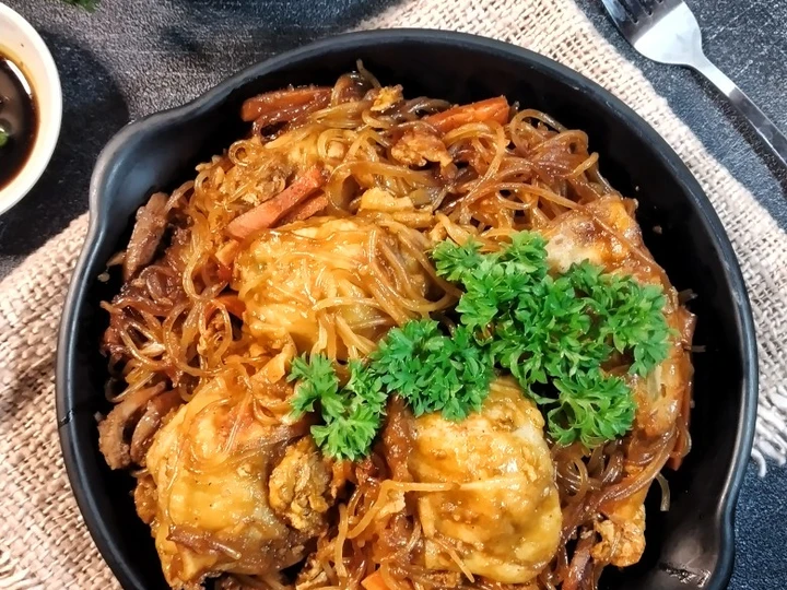 Langkah Mudah untuk Menyiapkan Resep  Pangsit Bihun Goreng ala Lek Gino yang Lezat Sekali, Bisa Manjain Lidah